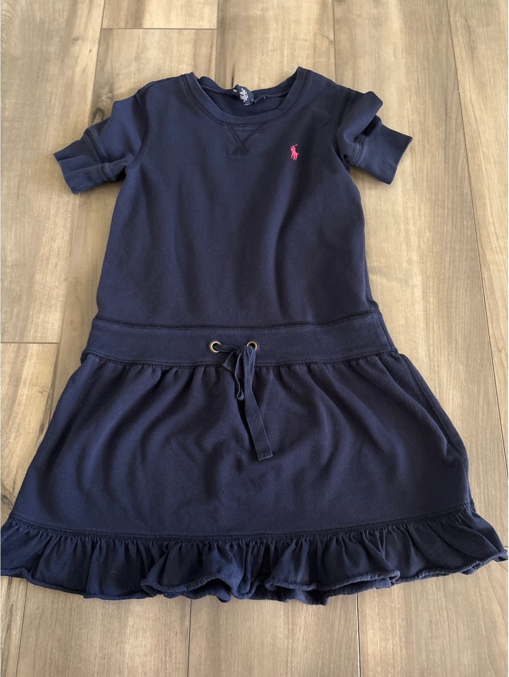 Ralph Lauren Girl’s short sleeve dress Navy size M(8/10) EUC